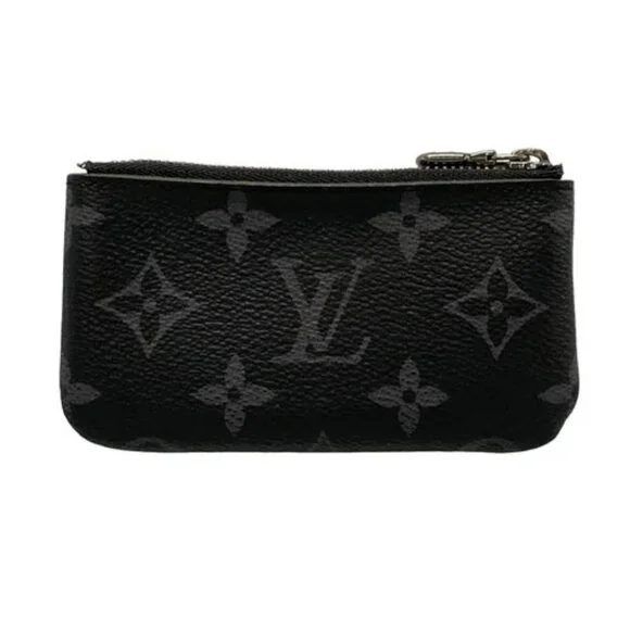 LOUIS VUITTON Pochette Cle M80905 Monogram Eclipse Reverse CT3272 Coin Case - Picture 2 of 6
